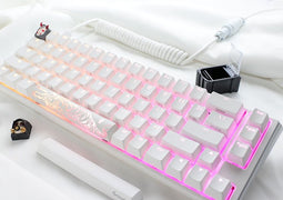 Ducky One 3 SF Aura - Toetsenbord 65% - MX Blue - Qwerty US - Wit