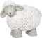J-Line figuur Schaap - polyresin - wit/grijs - large