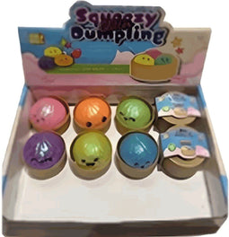Jono toys Steamed Dumpling - Squeezy Slow Rise - Glitter - 5 cm