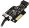SilverStone SST-ES02-USB - Draadloze afstandsbediening - Max. 20 meter bereik - Zwart