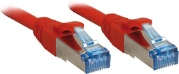LINDY 47168 RJ45 Netwerkkabel, patchkabel CAT 6A S/FTP 10.00 m Rood 1 stuk(s)