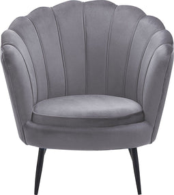 Fauteuil LOVIKKA Fluweel Grijs