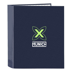 Ringmap Munich Blue indigo Blauw A4 27 x 33 x 6 cm