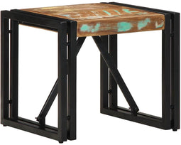 vidaXL - Salontafel - 40x40x35 - cm - massief - gerecycled - hout - meerkleurig