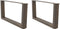 vidaXL - Eettafelpoten - 2 - st - V-vormig - 70x(30-31,3) - cm - staal - naturel