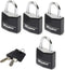 MasterLock O3mm - Hangsloten 20mm - Set van 4 - zwart (set van 4)
