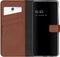 Selencia Samsung Galaxy S21 - Bookcase Echt Leer - 3 Pasjeshouder - Lichtbruin