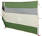 vidaXL - Windscherm - camping - waterdicht - 340x130 - cm - groen