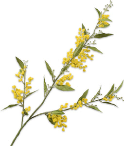 Silk-ka Kunstbloem-Zijden Bloem Mimosa Tak Geel 75 cm