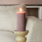 Rivièra Maison Pillar Candle Rib lila 7x15 set van 4