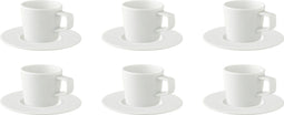 Palmer Kop en schotel White Delight 18 cl - 16 cm Wit 6 stuks
