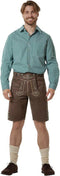 Dressforfun Lederhosen Lian - Kunstleer - Met Bretels - Bruin