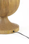 Light & Living Tafellamp Tomasso - Mangohout - 50cm - Mat Bruin - excl. kap