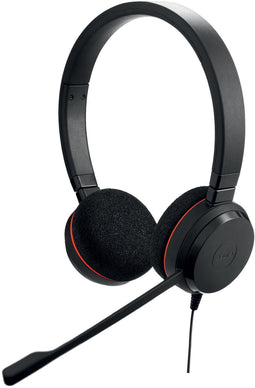 Jabra Evolve 20 - Headset - Geluidskwaliteit en passieve geluidsonderdrukking - Zwart