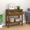 vidaXL - Wandtafel - 75x35x75 - cm - massief - grenenhout - honingbruin