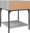 vidaXL - Nachtkastje - 40x41x50 - cm - bewerkt - hout - grijs - sonoma