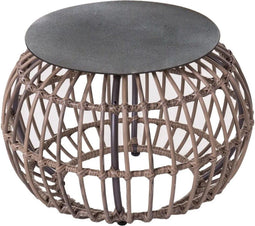 Bijzettafel Ariki 50 x 50 x 34 cm Synthetische rotan Staal