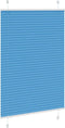 vidaXL - Plissé - rolgordijn - 95x100 - cm - stofbreedte - 94,4 - cm - polyester - blauw