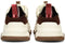POSH by Poelman GIGI - Dames Sneakers - Chunky zool 5 cm - Bruin met Beige