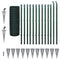 vidaXL - Euro - hek - 25x1,2 - m - staal - groen
