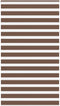 vidaXL - Zebra - rolgordijn - 130x200 - cm - stofbreedte - 125,9cm - polyester - bruin