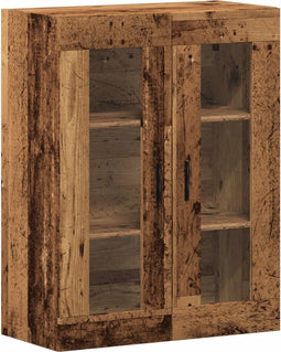 vidaXL - Wandkast - 69,5x34x90 - cm - oud - houtkleurig