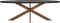 Richmond Interiors Eettafel Blackbone brass ovaal 230 (Black rustic)