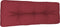 vidaXL - Palletkussen - 120x40x12 - cm - stof - wijnrood
