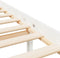 vidaXL - Seniorenbed - massief - grenenhout - wit - 200x200 - cm