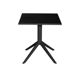 Eettafel Home ESPRIT Zwart Metaal Polypropyleen 70 x 70 x 75 cm
