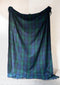 Schitterende sprei | Black Watch Tartan | King Size |Duurzaam wol | From Scotland