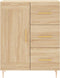 vidaXL - Dressoir - 69,5x34x90 - cm - bewerkt - hout - sonoma - eikenkleurig