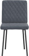 vidaXL - Eetkamerstoelen - 2 - st - fluweel - donkergrijs