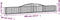 vidaXL - Schanskorven - 4 - st - gewelfd - 400x30x40/60 - cm - ijzer