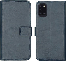 iMoshion Hoesje Geschikt voor Samsung Galaxy A31 Hoesje Met Pasjeshouder - iMoshion Luxe Bookcase - Donkerblauw