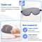 Hilvard - Slaapmasker - 100% Verduisterend - Ergonomisch - Grijs