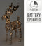 Christmas Decorations Kerstverlichting - rendier - goud - 37 cm - 50 leds- warm wit
