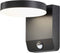 V-TAC VT-11020S-RD-B Draaibare LED wandlamp met Sensor - IP65 - Zwart -17W - 2480 Lumen - 3000K