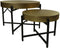Salontafel - ø70x50/ø50x40- Goud/zwart - Metaal