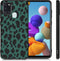 iMoshion Hoesje Geschikt voor Samsung Galaxy A21s Hoesje Siliconen - iMoshion Design hoesje - Zwart / Meerkleurig / Groen / Green Leopard