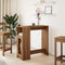 vidaXL - Bartafel - met - rekken - 101x40x103,5 - cm - hout - artisanaal - eikenkleur