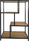 SVJ Kast Rechthoekig - 0 x 75 x 115 cm - Ijzer/Hout - Zwart