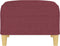 vidaXL - Voetenbank - 70x55x41 - cm - stof - wijnrood