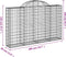 vidaXL - Schanskorven - 14 - st - gewelfd - 200x30x120/140 - cm - ijzer