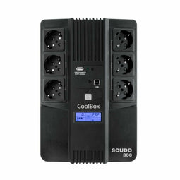 CoolBox COO-SAISCU3-800 - Ononderbreekbaar Stroomvoorzieningssysteem - 800 VA 800 W 480 W - Zwart