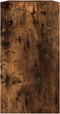 Schoenenkast 80x34x63 cm bewerkt hout gerookt eikenkleurig