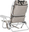 tectake® Strandstoel Coral - Opvouwbare Campingstoel - 5-voudig Verstelbare Rugleuning - Beige