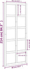 vidaXL - Schuifdeur - 90x1,8x214 - cm - massief - grenenhout - wit