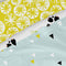 Set beddengoed HappyFriday Moshi Moshi Panda garden blue Blauw Bed van 105 2 Onderdelen