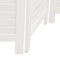 vidaXL - Kamerscherm - met - 5 - panelen - massief - paulowniahout - wit